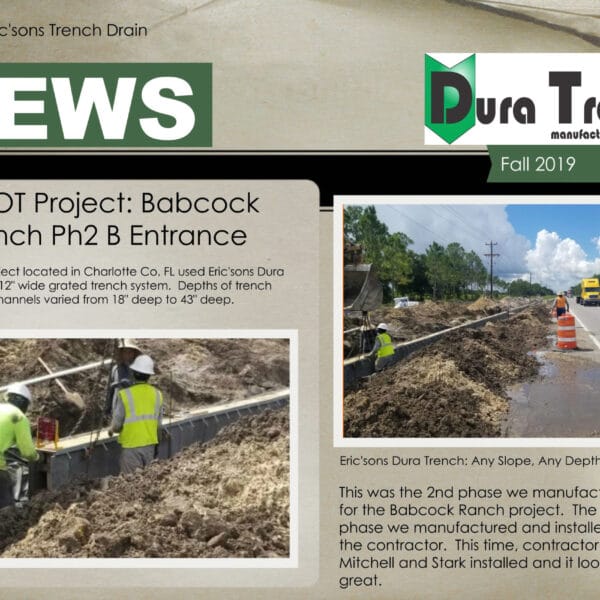 fall 2019 newsletter for duratrench