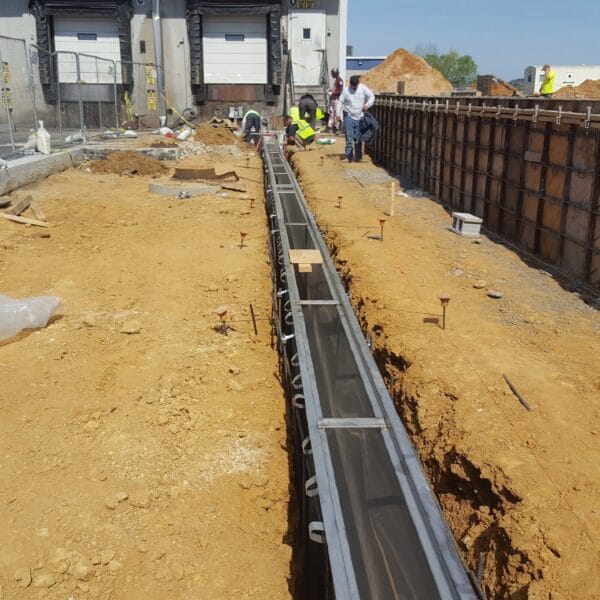 trench drain installation