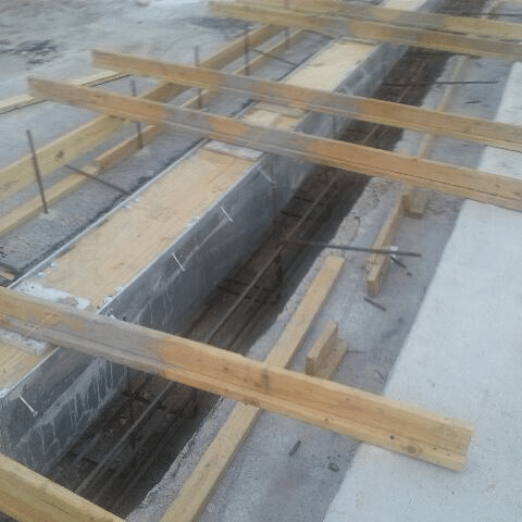 utility trench drain installation