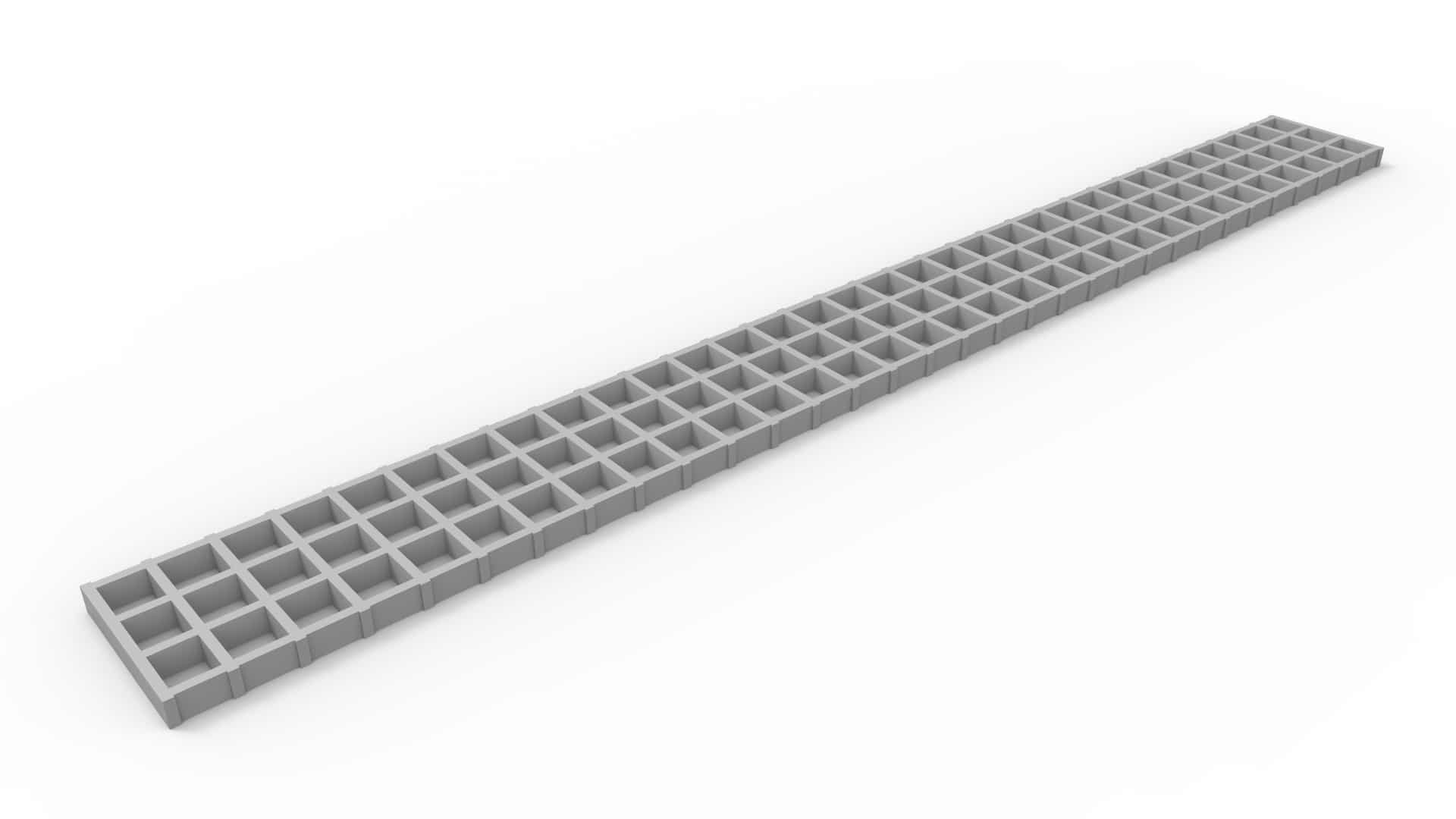 05H48FG - 5 inch wide fiberglass trench drain grate