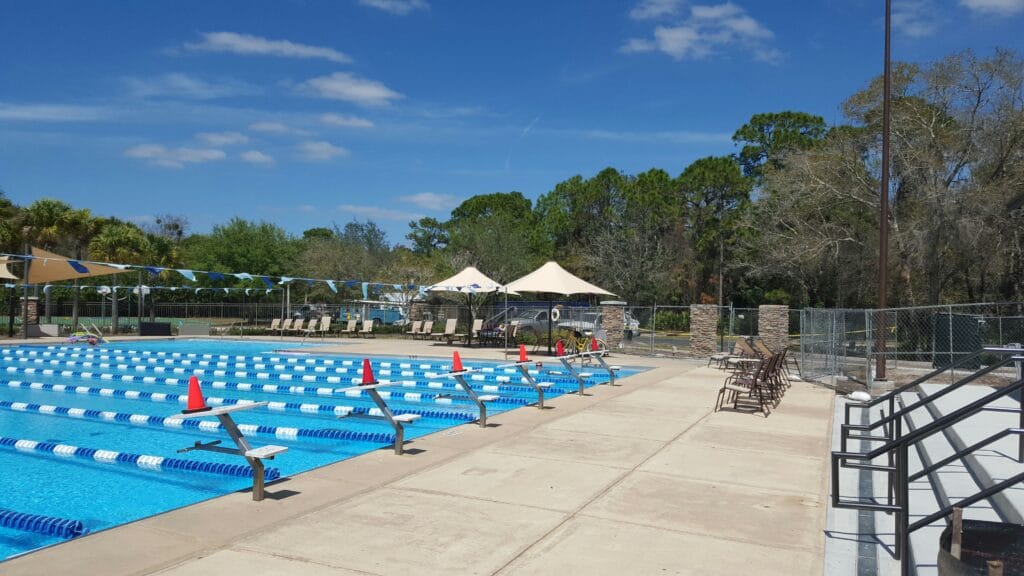 Olympic Pool trench drain system