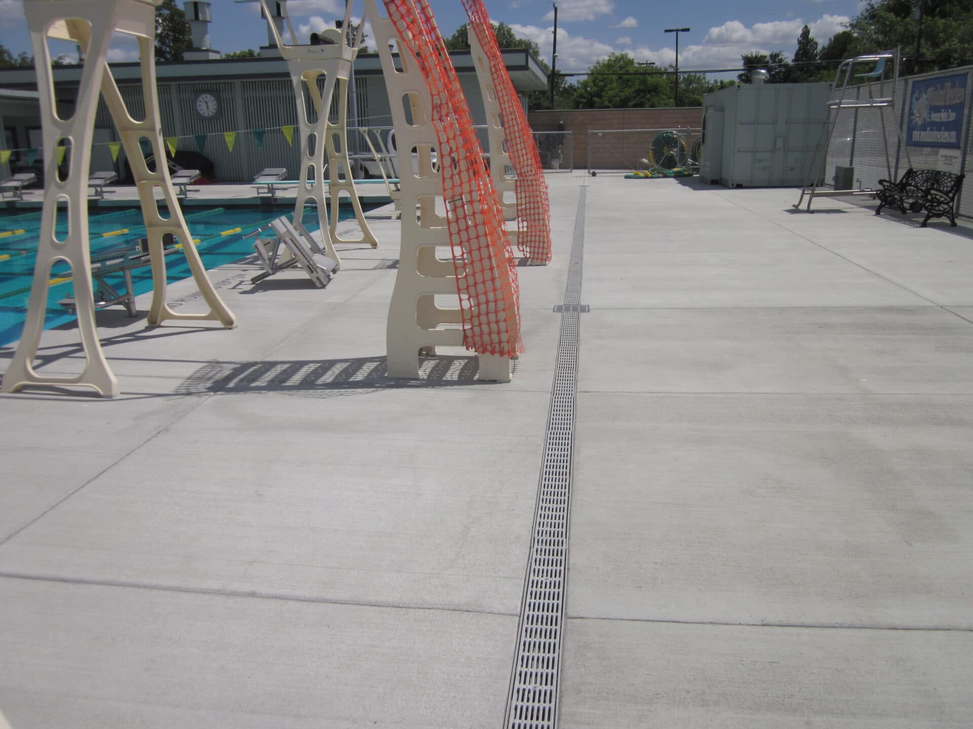 Linear Drain for Pool Decks and Driveways - The 3 Water Hog