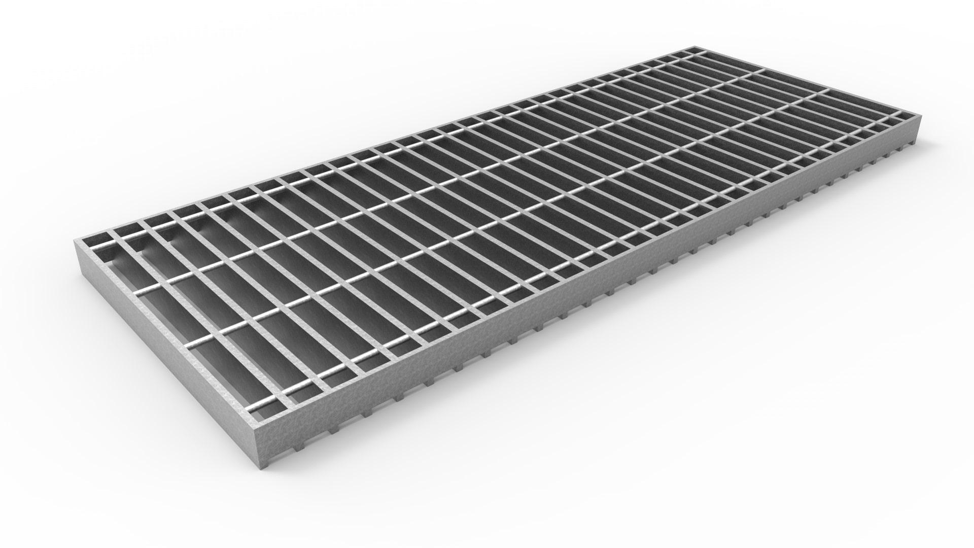 Buy a 14 wide galvanized steel trench drain bar grate - Eric'sons