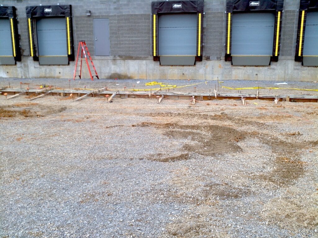 Loading dock trench drain