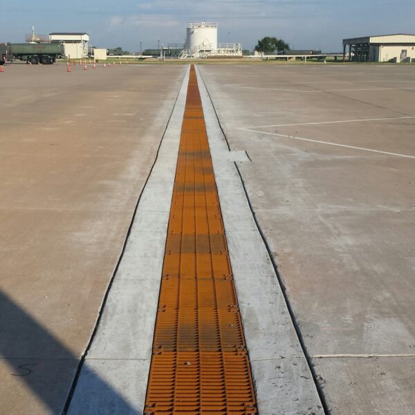 Aircraft trench drain at Sheppard AFB, TX