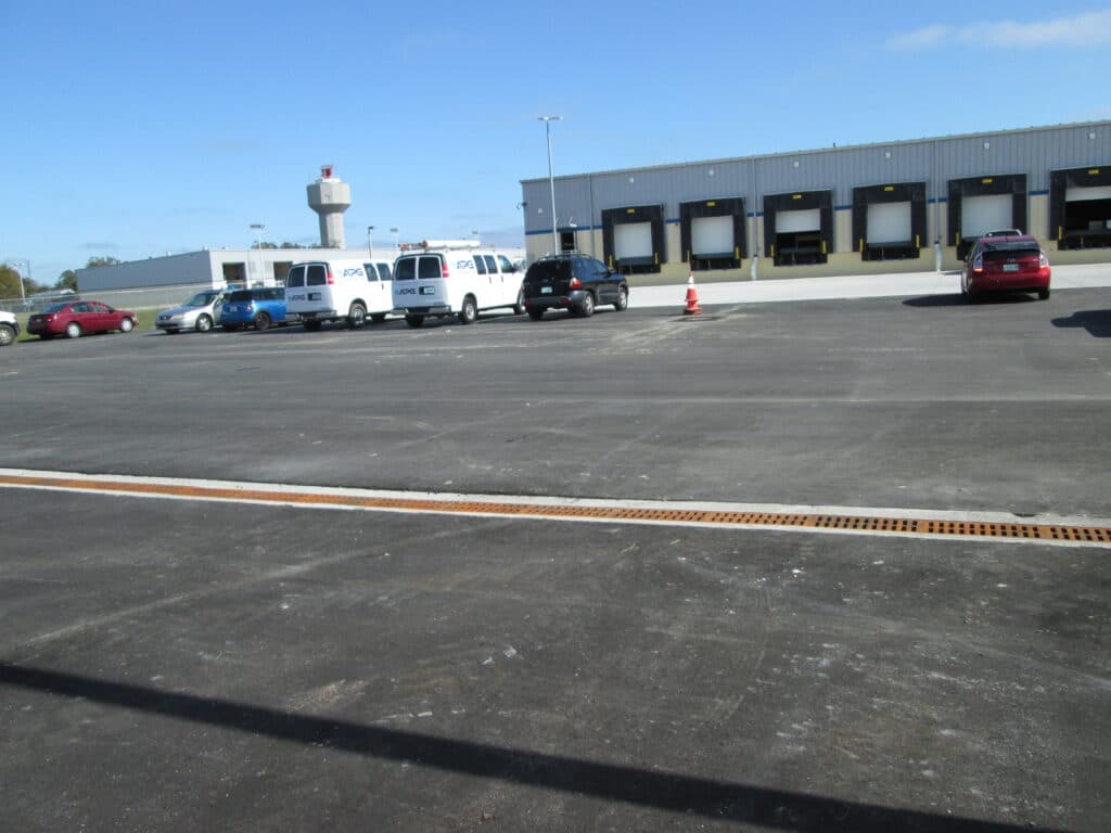 Trench drain system at Tampa International Airport