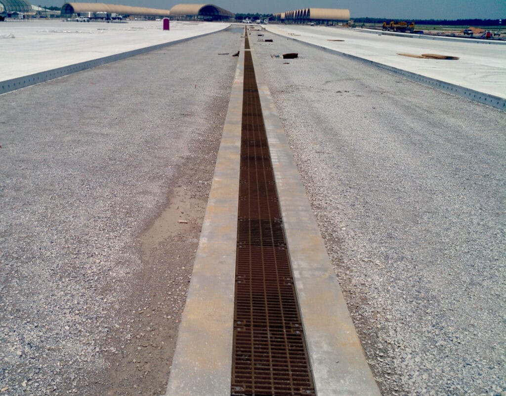 Trench drains for Eglin AFB, FL