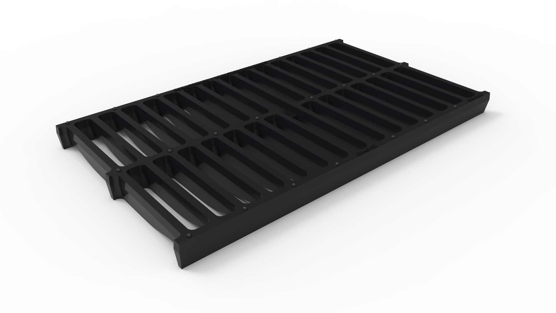 Buy a 14 wide galvanized steel trench drain bar grate - Eric'sons