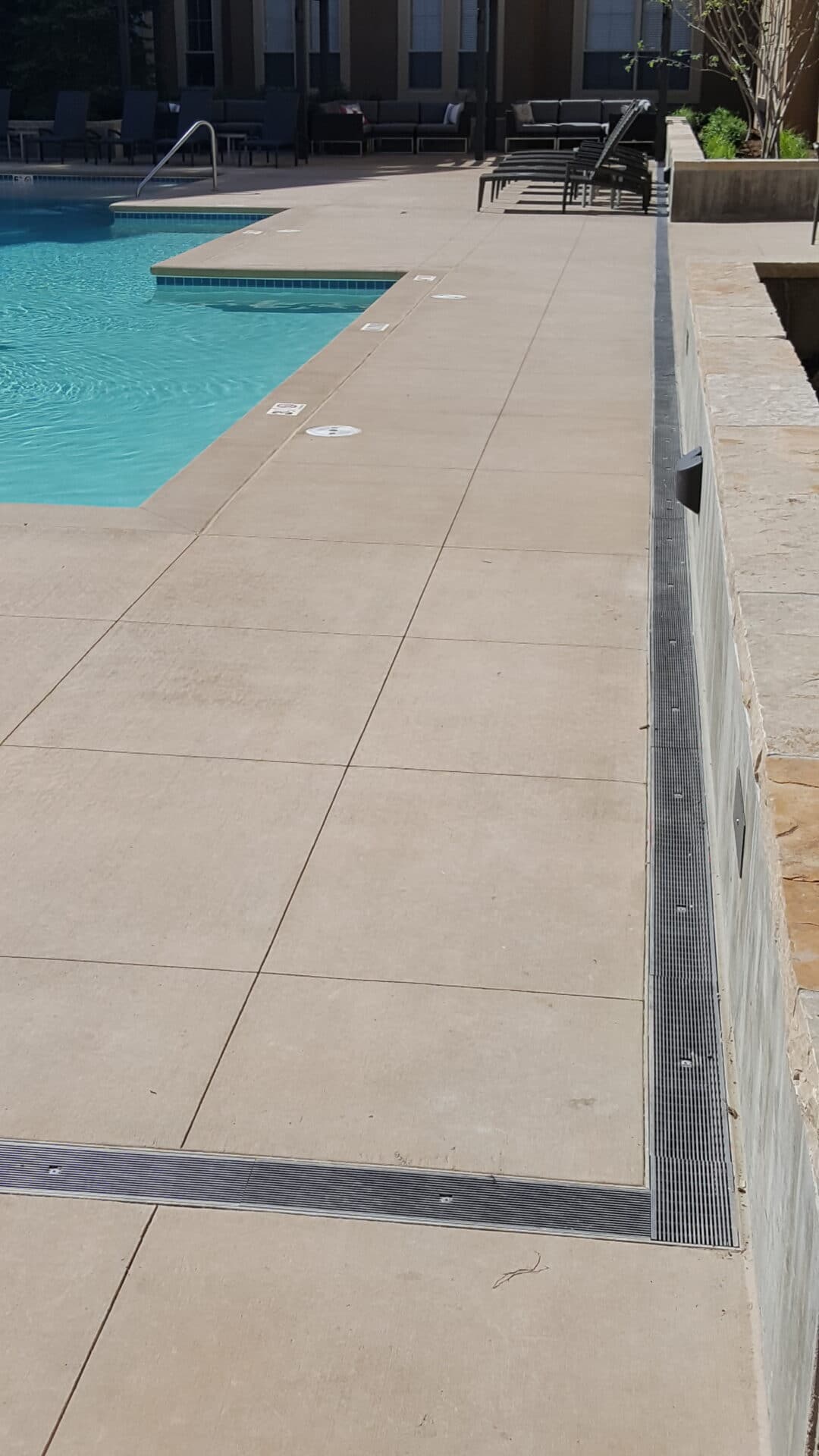 Linear Drain for Pool Decks and Driveways - The 3 Water Hog