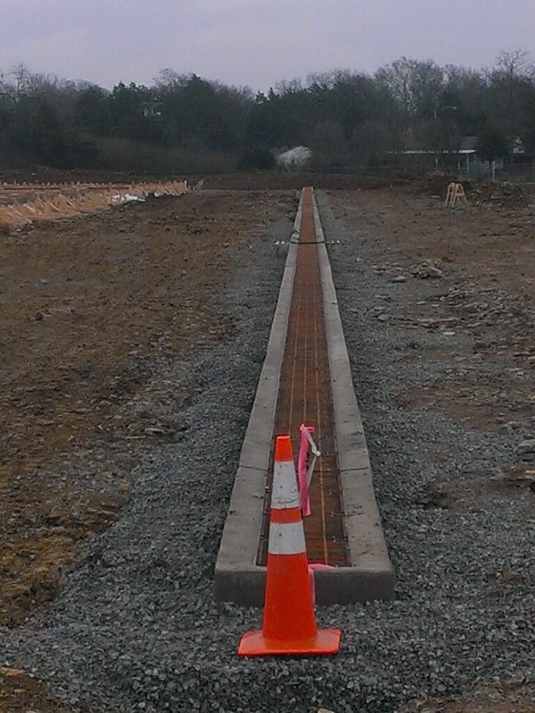 Trench drain at Lebanon Airport