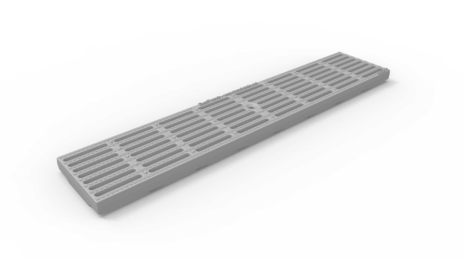 5-in Wide ADA Heel Proof Plastic Trench Drain Grate