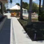 Resort Swimming Pool trench drain system