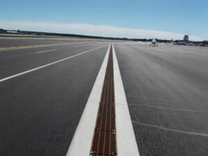 Airport precast trench drain system