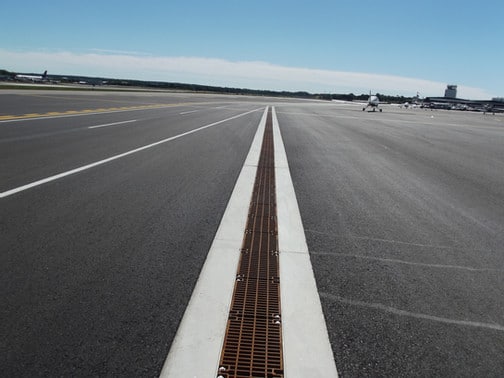 Airport precast trench drain system