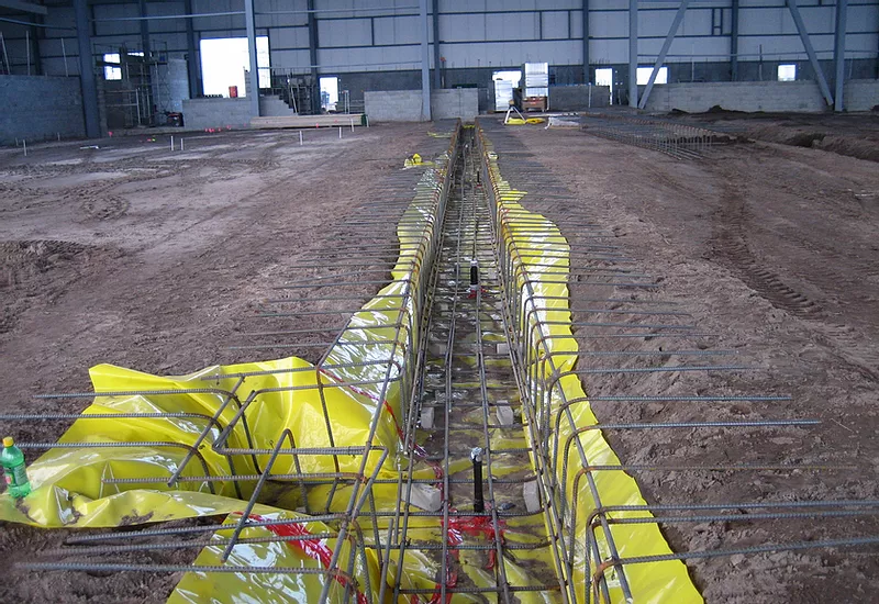 handforming a trench drain