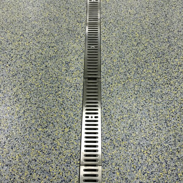 Fabricated stainless steel trench drain grate