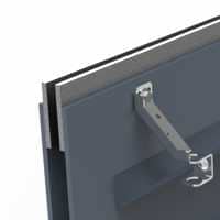 Medium duty aluminum slot drain frame - ADA compliant and Heel proof