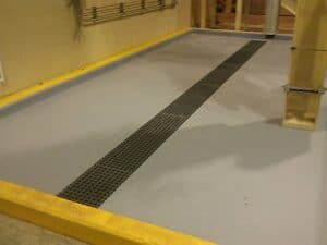 Chemical spill trench drain system