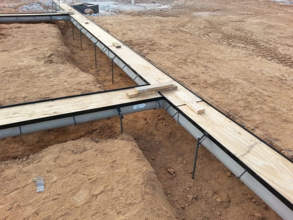Prefabricated trench drain layout