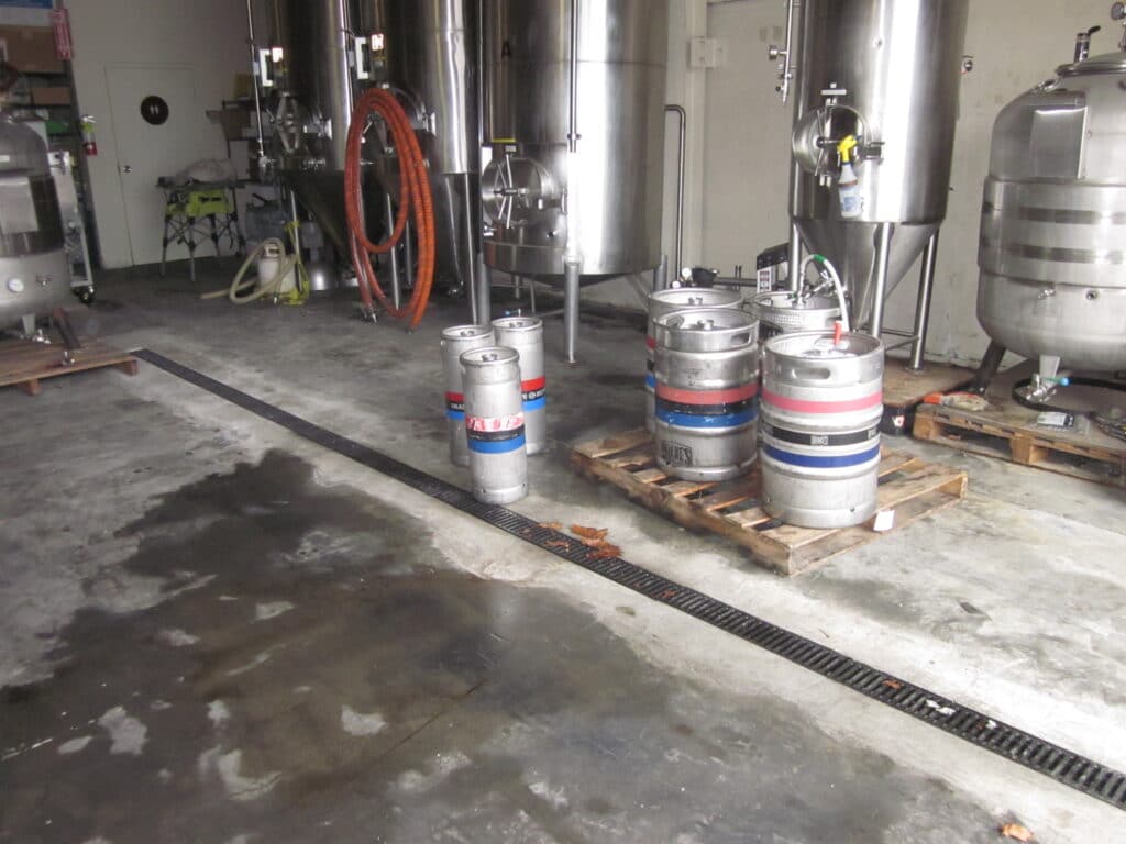 Brewery trench drains