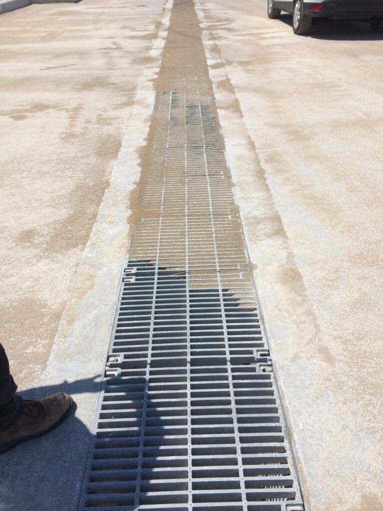 Bulk Unloading area trench drain