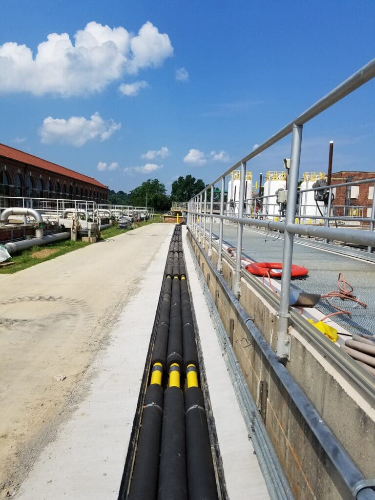 Waste Water Treatment Utility trench