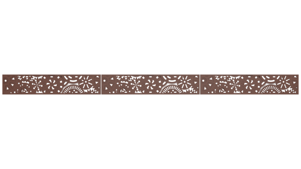 Top view of 5x24 rendered grate