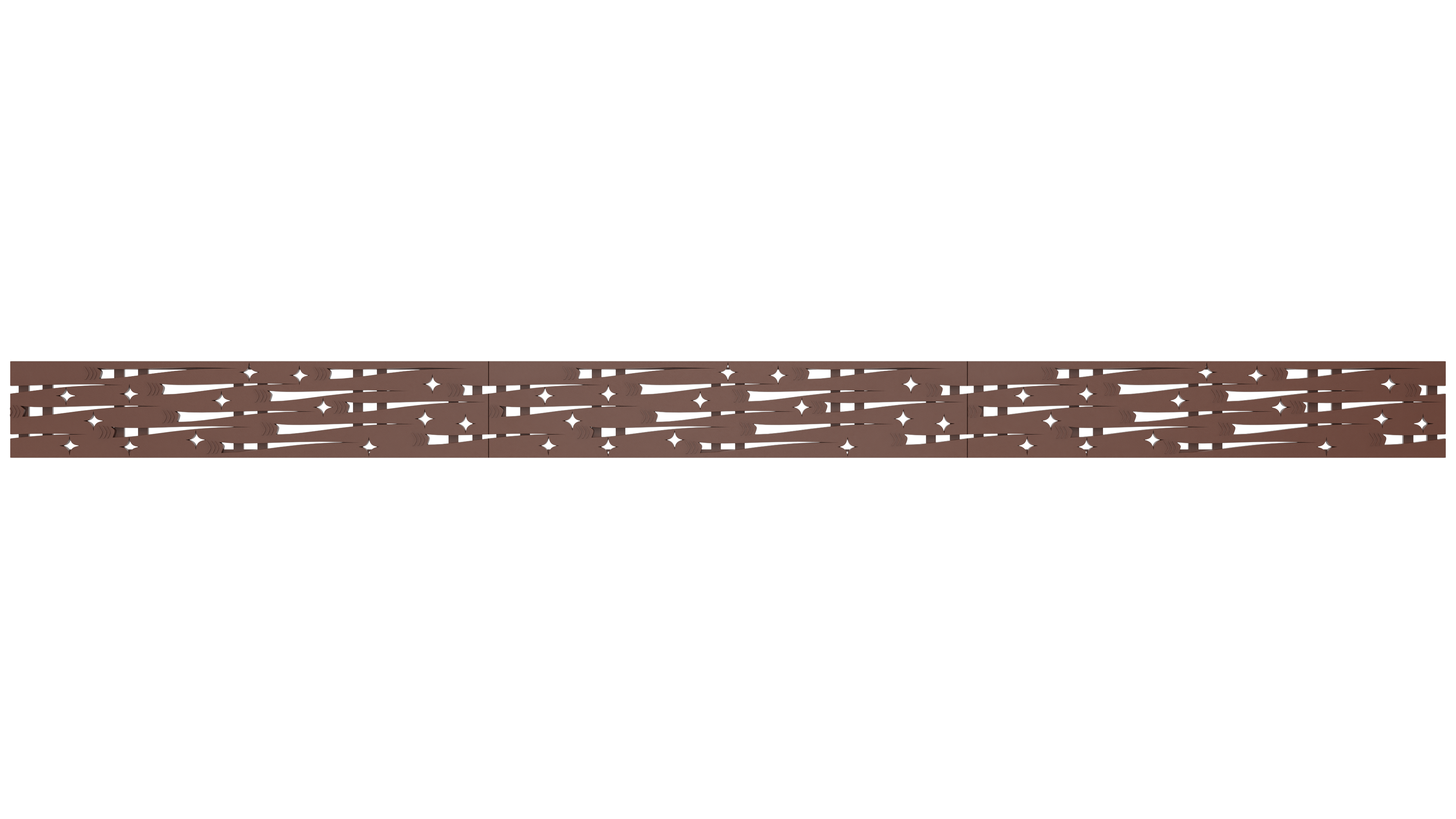 Top view of 5x24 rendered grate