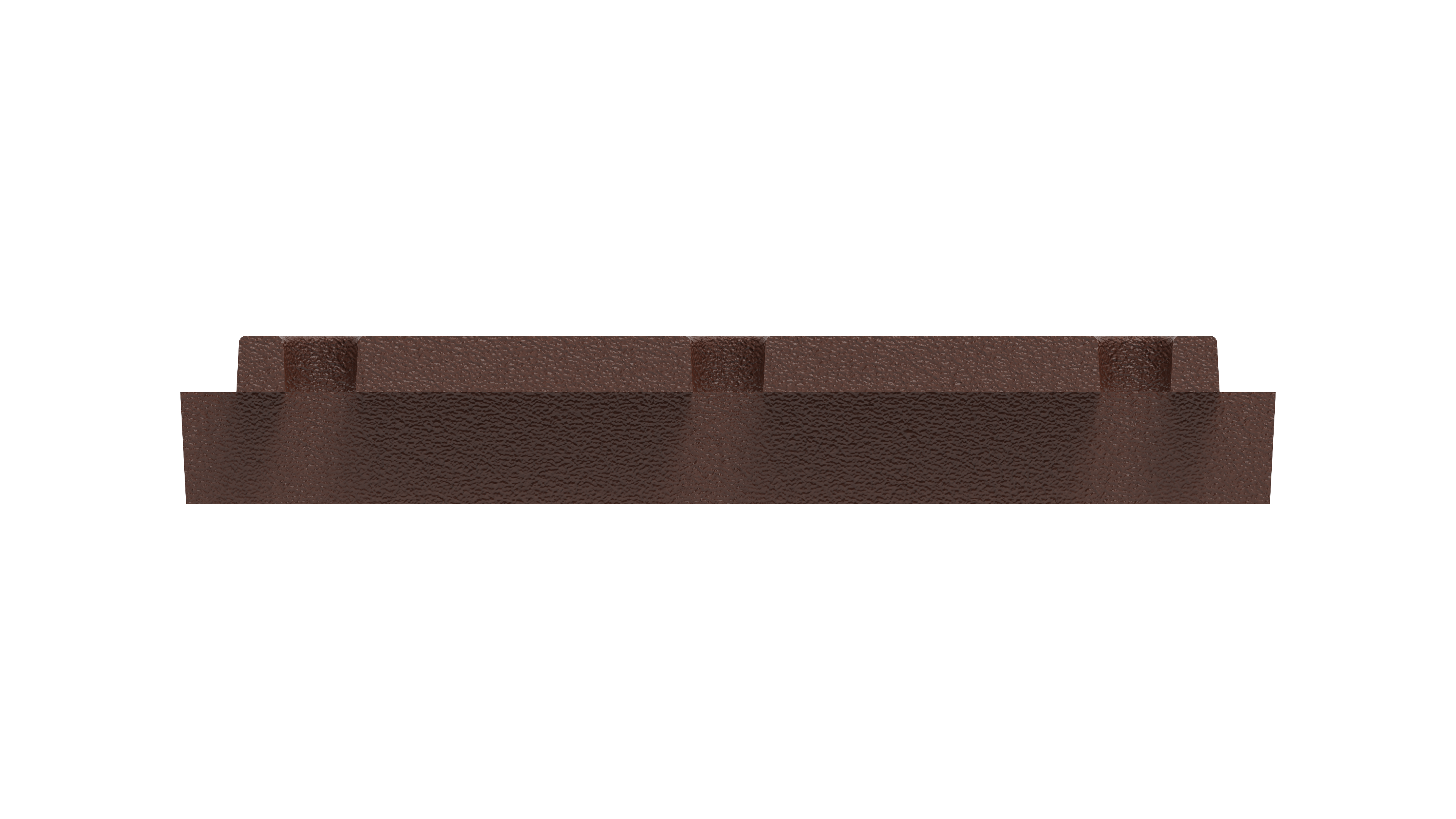 End view of 5x24 rendered grate