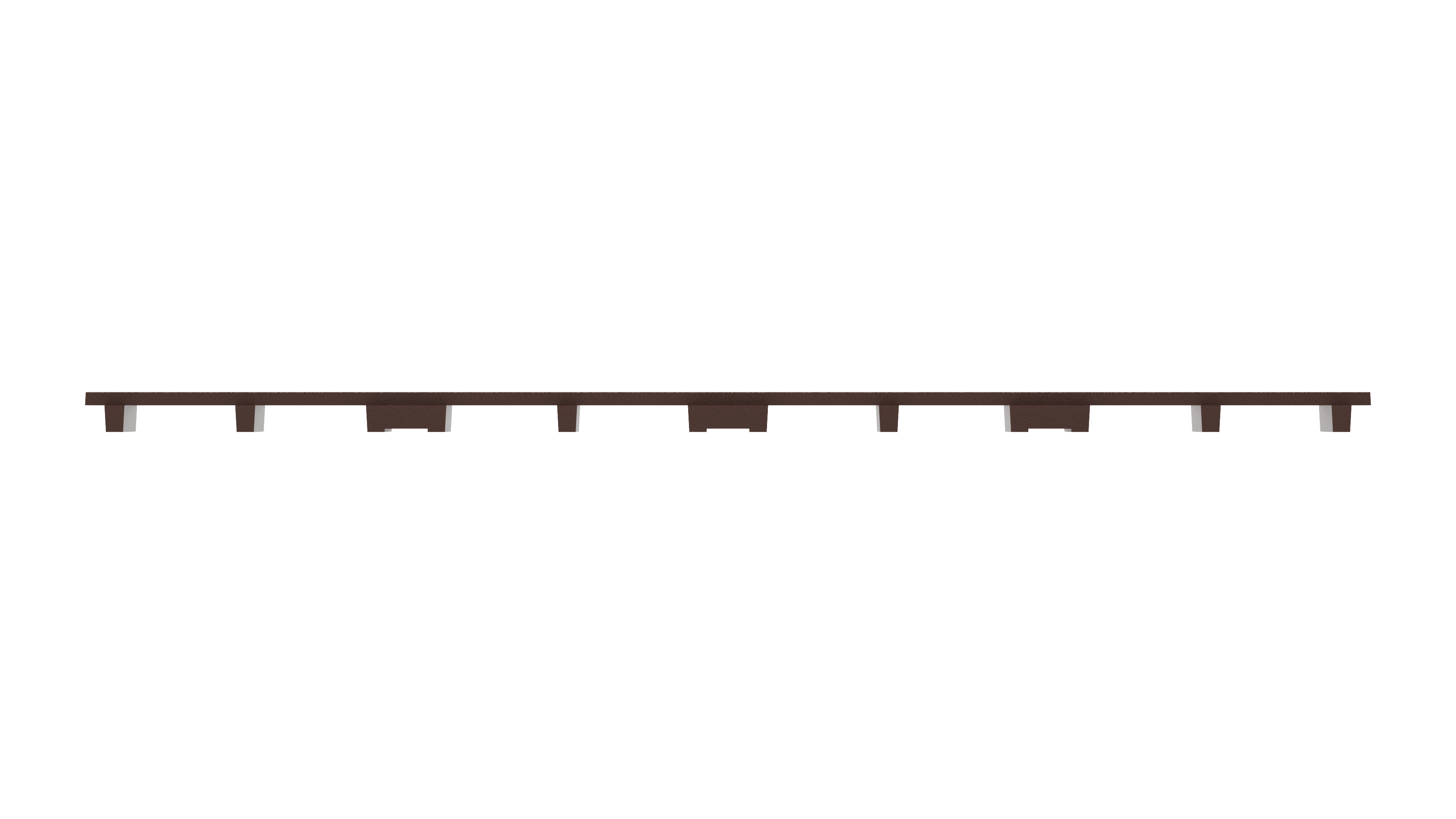 5x24 Trench Grate - Side View