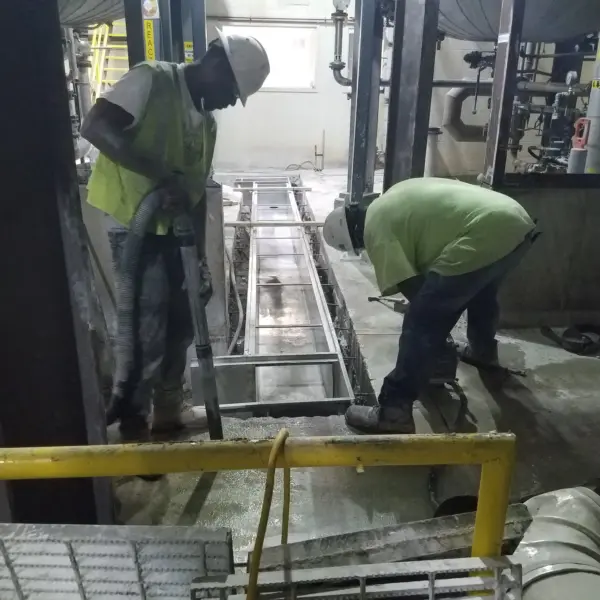 Replacement of 1-inch-thick grates
