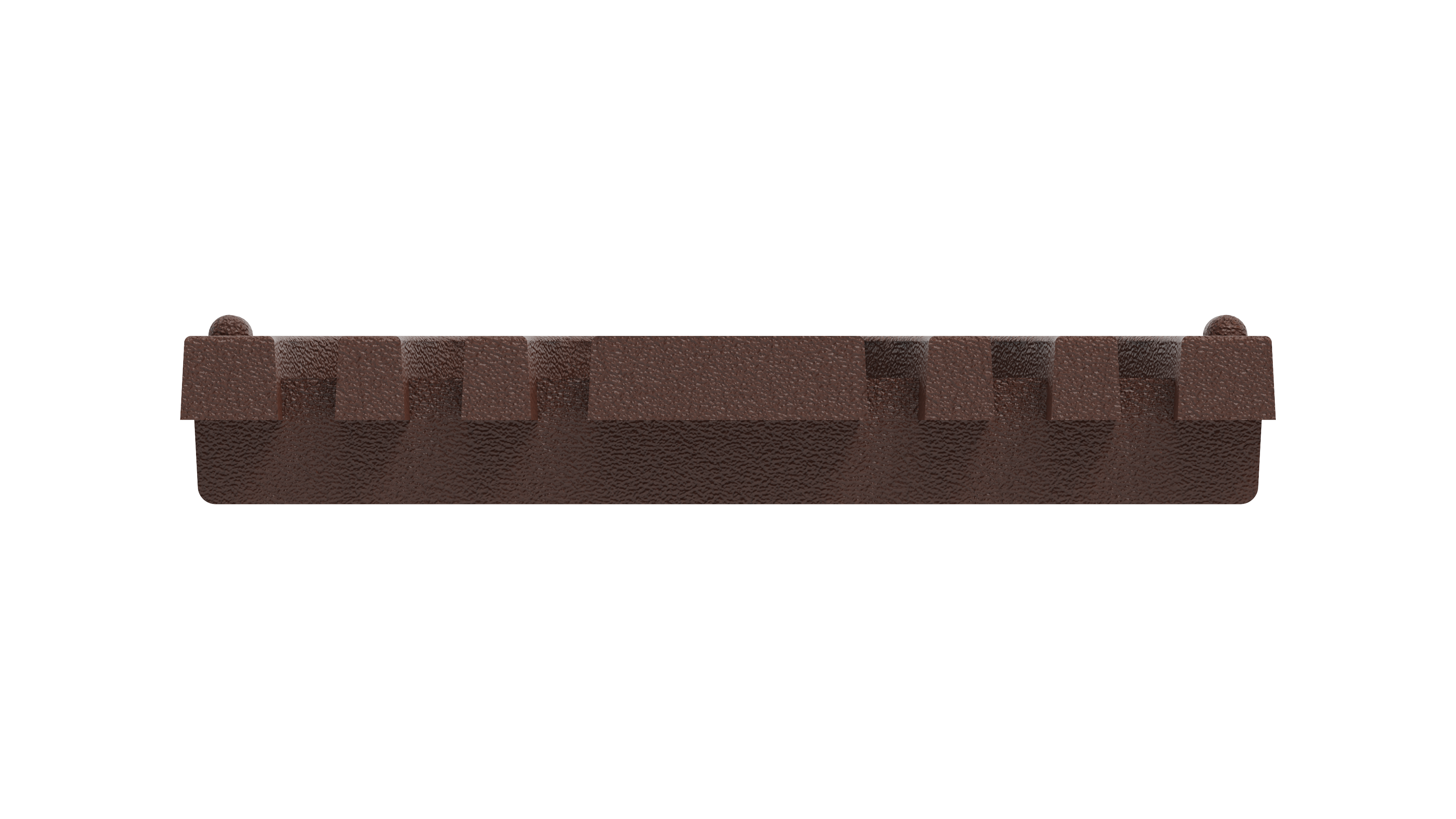End view of 5x24 rendered grate